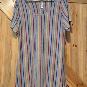 Long length stretchy stripped top